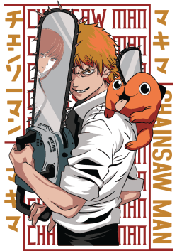 Chainsaw Dark Anime Vector